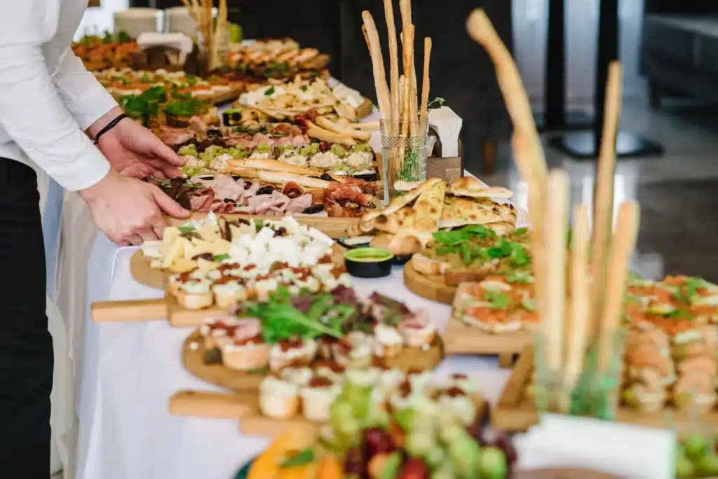 Elegant Catering Display With Delicious Appetizers